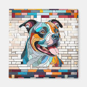 Amerikaanse Staffordshire Terrier - Amstaff Magneet (Voorkant)