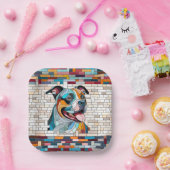 Amerikaanse Staffordshire Terrier - Amstaff Papieren Bordje (Feest)