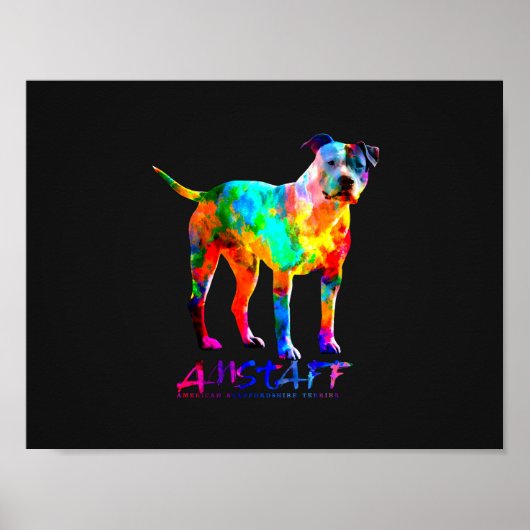 Amerikaanse Staffordshire Terrier - Amstaff Poster (Voorkant)
