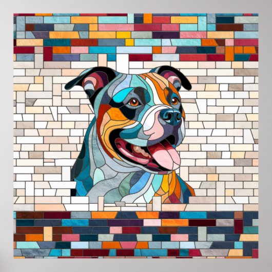 Amerikaanse Staffordshire Terrier - Amstaff Poster (Voorkant)