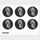 Amerikaanse Staffordshire Terrier - Amstaff Ronde Sticker (Vel)
