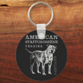 Amerikaanse Staffordshire Terrier - Amstaff Sleutelhanger (Voorkant)