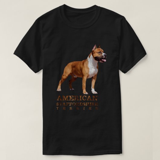 Amerikaanse Staffordshire Terrier - Amstaff T-shirt (Design voorkant)