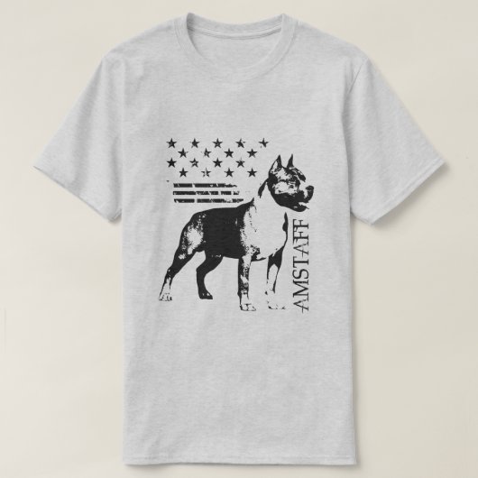 Amerikaanse Staffordshire Terrier - Amstaff T-shirt (Design voorkant)