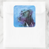 Amerikaanse Staffordshire Terrier - Amstaff Vierkante Sticker (Tas)