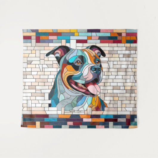 Amerikaanse Staffordshire Terrier - Amstaff Wandkleed (Voorkant (horizontaal))