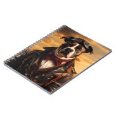 Amerikaanse Staffordshire Terrier Aviator Vintage Notitieboek (Linkerzijde)