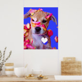 Amerikaanse Staffordshire Terrier Boxer Mix Puppy  Poster (Keuken)