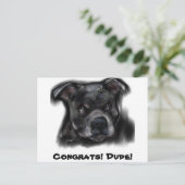 Amerikaanse Staffordshire Terrier Briefkaart (Staand voorkant)