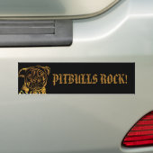 AMERIKAANSE STAFFORDSHIRE TERRIËR BUMPERSTICKER (Op auto)