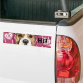 AMERIKAANSE STAFFORDSHIRE TERRIËR BUMPERSTICKER (Op Truck)