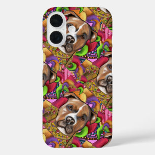 AMERIKAANSE STAFFORDSHIRE TERRIËR iPhone 16 HOESJE