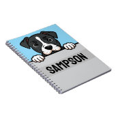Amerikaanse Staffordshire Terrier Custom Amstaff Notitieboek (Rechterzijde)
