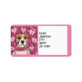 AMERIKAANSE STAFFORDSHIRE TERRIËR ETIKET (Voorkant)