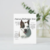 Amerikaanse Staffordshire Terrier geschiedenis, Briefkaart (Staand voorkant)