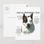 Amerikaanse Staffordshire Terrier geschiedenis, Briefkaart (Voorkant / Achterkant)