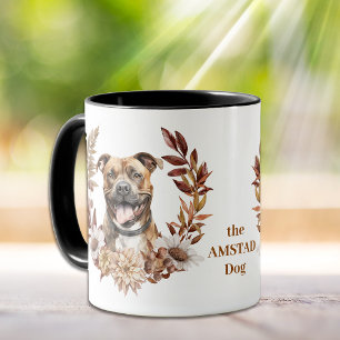 Amerikaanse Staffordshire Terrier Hond Herfst kran Mok