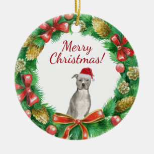 Amerikaanse staffordshire terriër Hond Prettig ker Keramisch Ornament