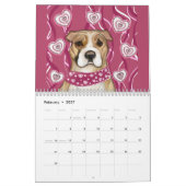 AMERIKAANSE STAFFORDSHIRE TERRIËR KALENDER (Feb 2027)