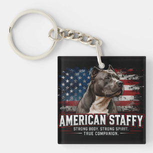 🐾 Amerikaanse Staffordshire Terrier Liefhebber 🐾 Sleutelhanger