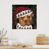 Amerikaanse Staffordshire Terrier Poster (Keuken)
