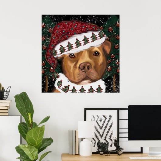 Amerikaanse Staffordshire Terrier Poster (Thuiskantoor)