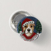AMERIKAANSE STAFFORDSHIRE TERRIËR RONDE BUTTON 3,2 CM (Voorkant /achterkant)
