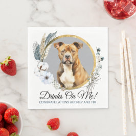 Amerikaanse Staffordshire Terrier servetten met fo