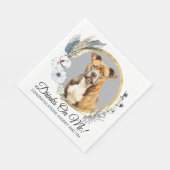 Amerikaanse Staffordshire Terrier servetten met fo (Hoek)