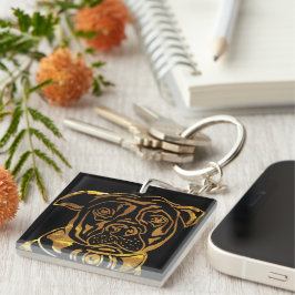 AMERIKAANSE STAFFORDSHIRE TERRIËR SLEUTELHANGER