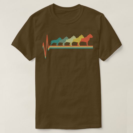Amerikaanse Staffordshire Terrier T-shirt (Design voorkant)