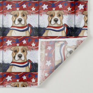 AMERIKAANSE STAFFORDSHIRE TERRIËR WANDKLEED