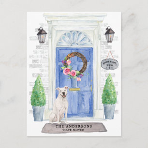 Amerikaanse Staffordshire TerrierMoving Announceme Briefkaart