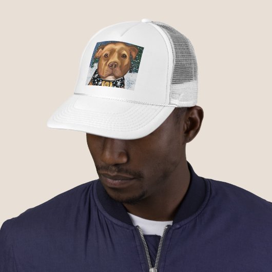 AMERIKAANSE STAFFORDSHIRE TRUCKER PET (In situ)