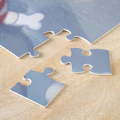 Amerikaanse Staffordshire Winter Wonderland Kerstm Legpuzzel (Zijkant)