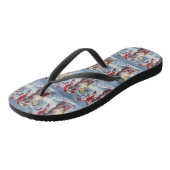 Amerikaanse Staffordshire Winter Wonderland Kerstm Teenslippers (Schuin)