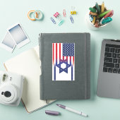 Amerikaanse Stand Met Israël vlag Sticker (iPad Cover)