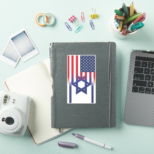 Amerikaanse Stand Met Israël vlag Sticker (iPad Cover)