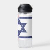 Amerikaanse Stand Met Israël vlag Waterfles (Achterkant)