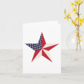 Amerikaanse Star Notecards Kaart (Gele Bloem)