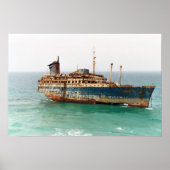 Amerikaanse Star Ship Wreck Poster (Voorkant)