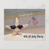 Amerikaanse Starfish 4 juli Briefkaart (Voorkant)