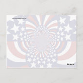 Amerikaanse stars en Stripes patriottisch ontwerp Briefkaart (Achterkant)