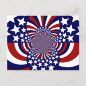 Amerikaanse stars en Stripes patriottisch ontwerp Briefkaart (Voorkant)