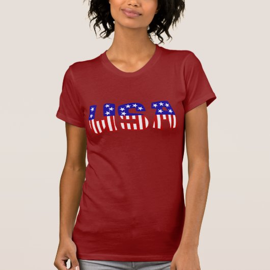 Amerikaanse STARS EN STRIPES T-shirt (Voorkant)