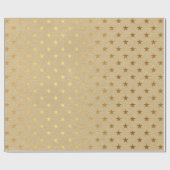 Amerikaanse Stars Kraft Gold Natural Elegant Minim Cadeaupapier (Vlak)