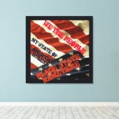 AMERIKAANSE STATEN CANVAS AFDRUK (Insitu (Houten vloer))