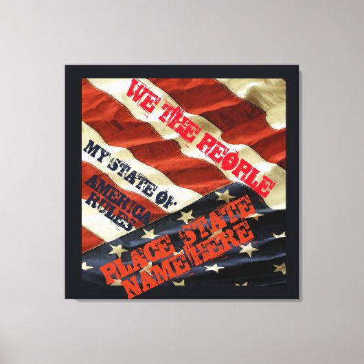 AMERIKAANSE STATEN CANVAS AFDRUK (Voorkant)