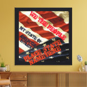 AMERIKAANSE STATEN CANVAS AFDRUK (Insitu (Woonkamer))