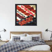 AMERIKAANSE STATEN CANVAS AFDRUK (Insitu (Slaapkamer))